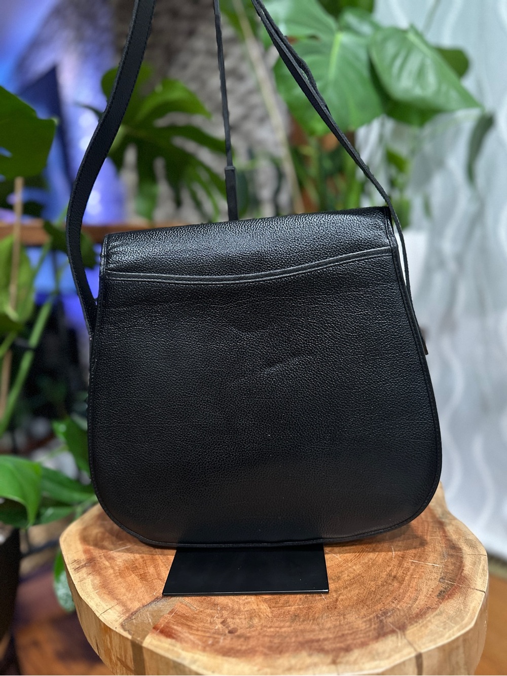 Vintage YSL Yves Saint Laurent Black Pebbled Leather Crossbody Bag - Picture 5 of 12